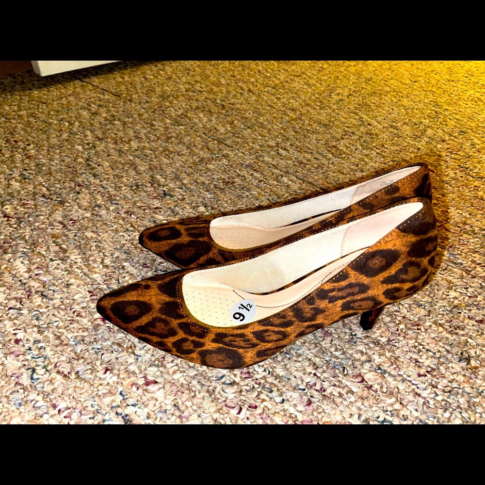 Leopard print heels